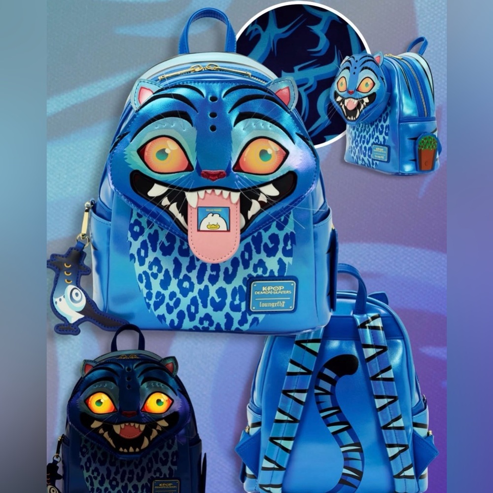 Loungefly KPop Demon Hunters Exclusive Derpy Cosplay Light-Up Glow Mini Backpack